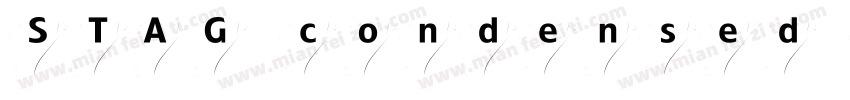 STAG condensed regular字体转换